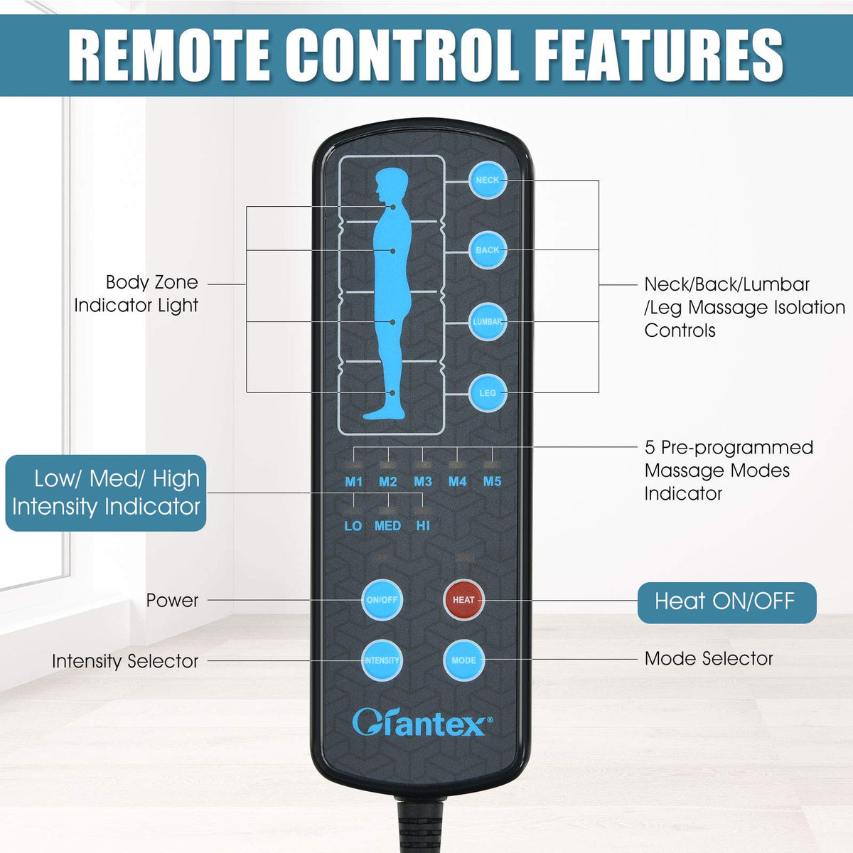 Full Body Massage Mat with Heat E295682