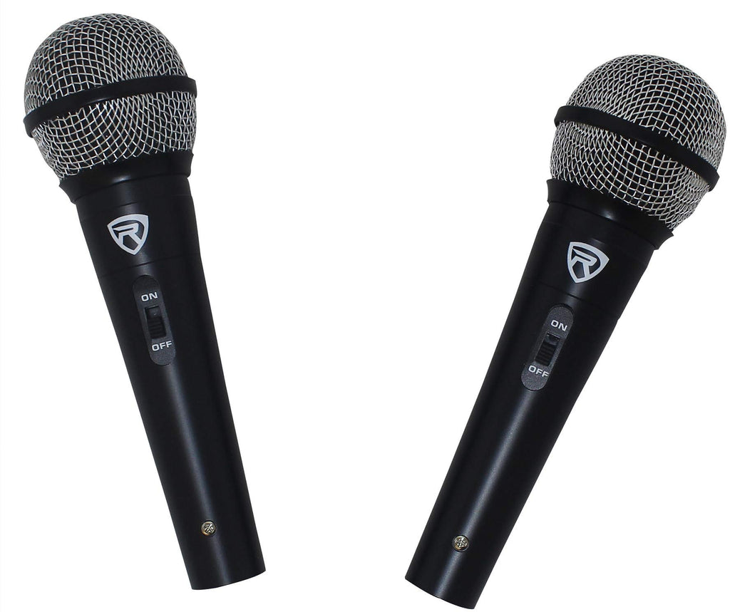 12" Passive PA Speaker System with Metal Wired Mics and Stands C421943