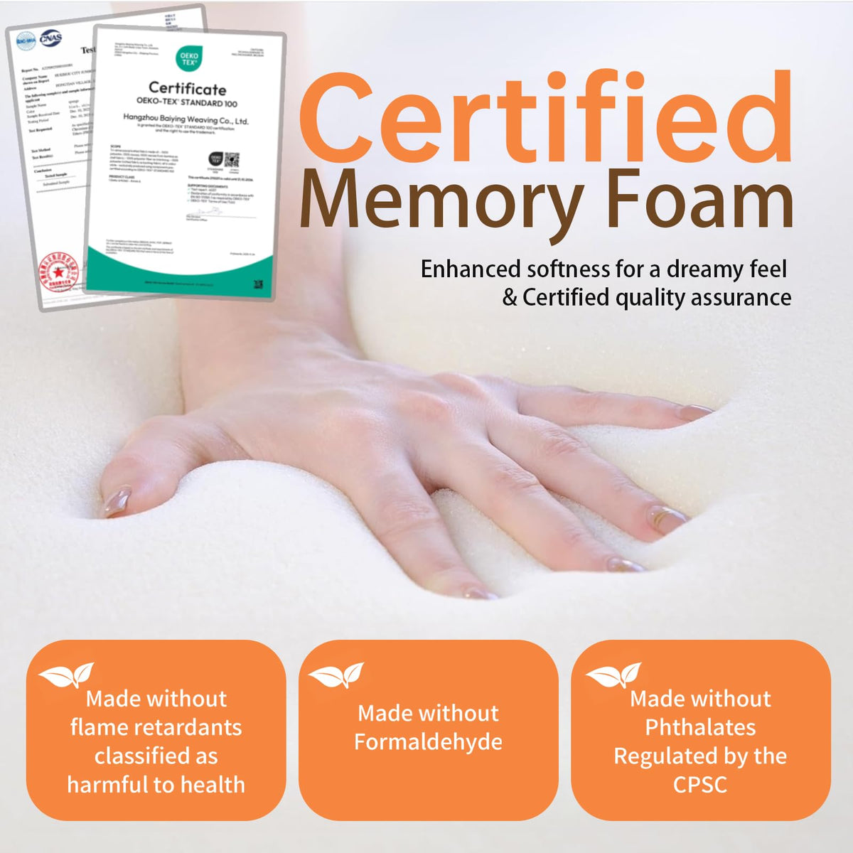 Pack N Play Mattress Trifold Memory Foam A1963