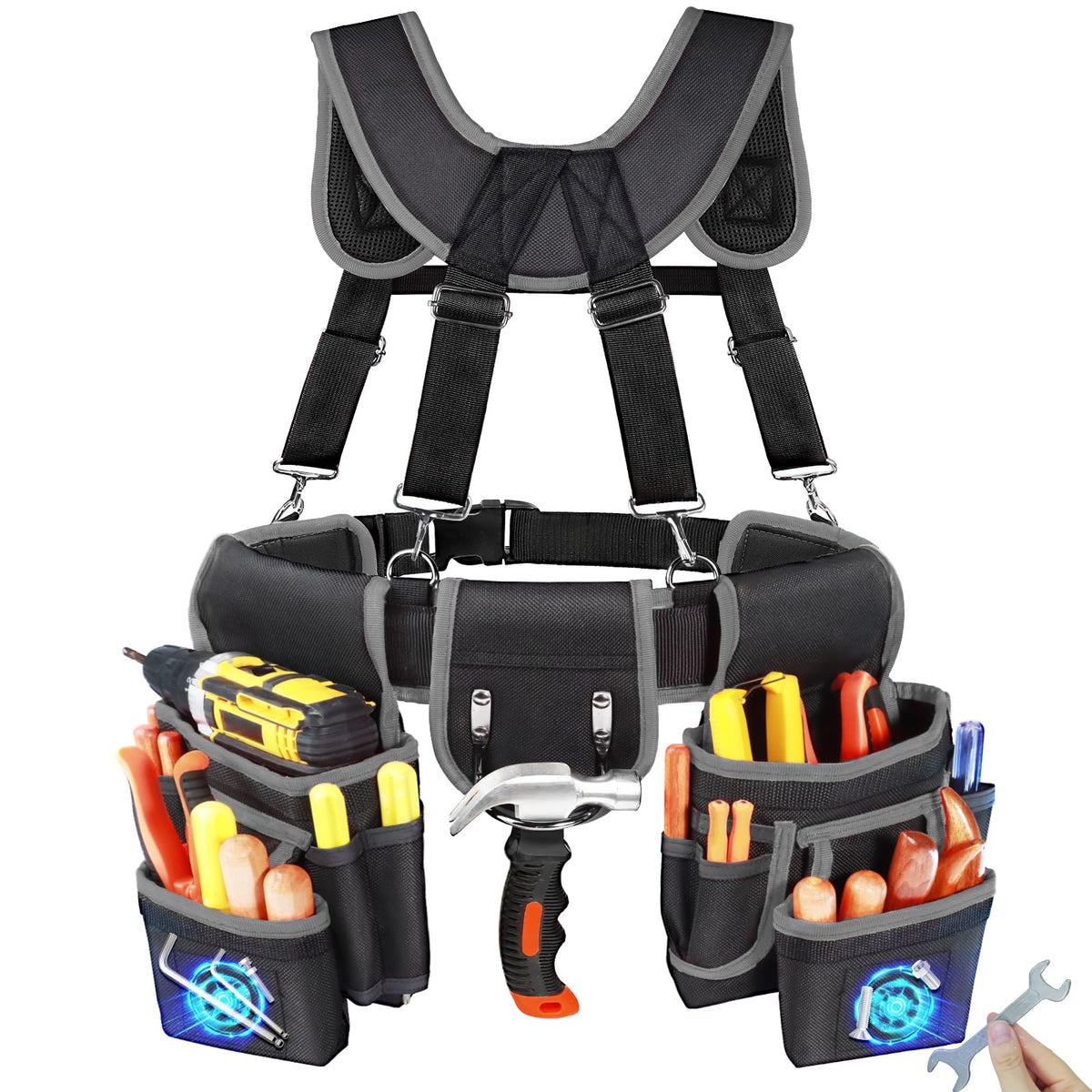 Heavy Duty Tool Belt With Suspenders N2169