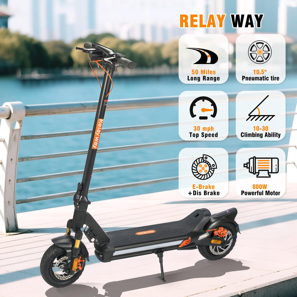 Offroad Electric Scooter 30 Mph 40-50 Miles Range R298