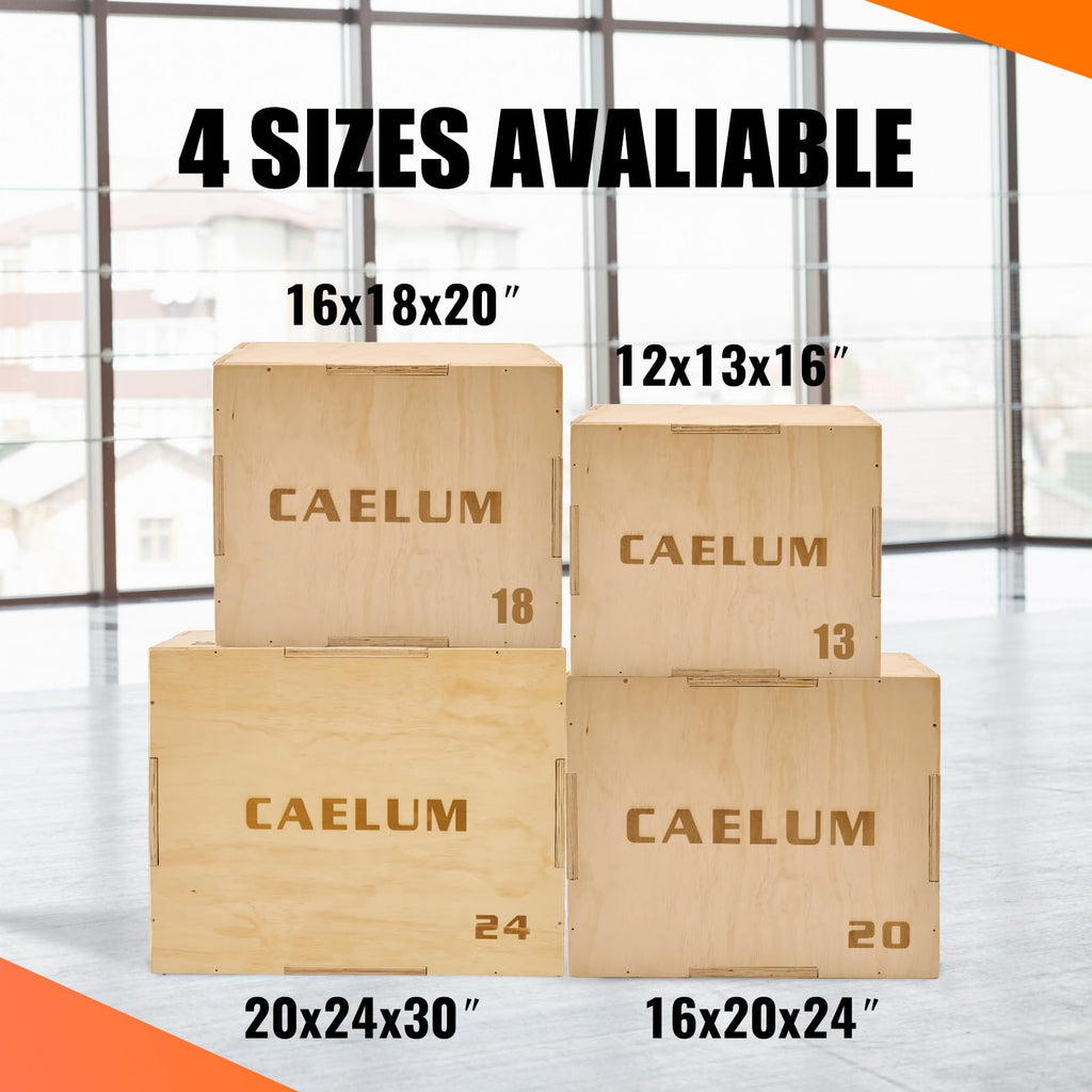 3-in-1 Non-Slip Wood Plyo Box Q61195