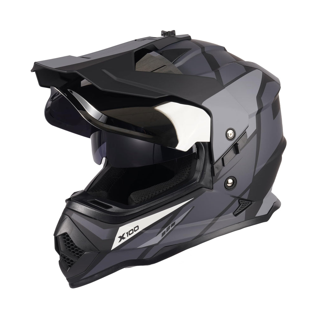 DOT Certified Dual Visor Motorcycle Helmet P4807
