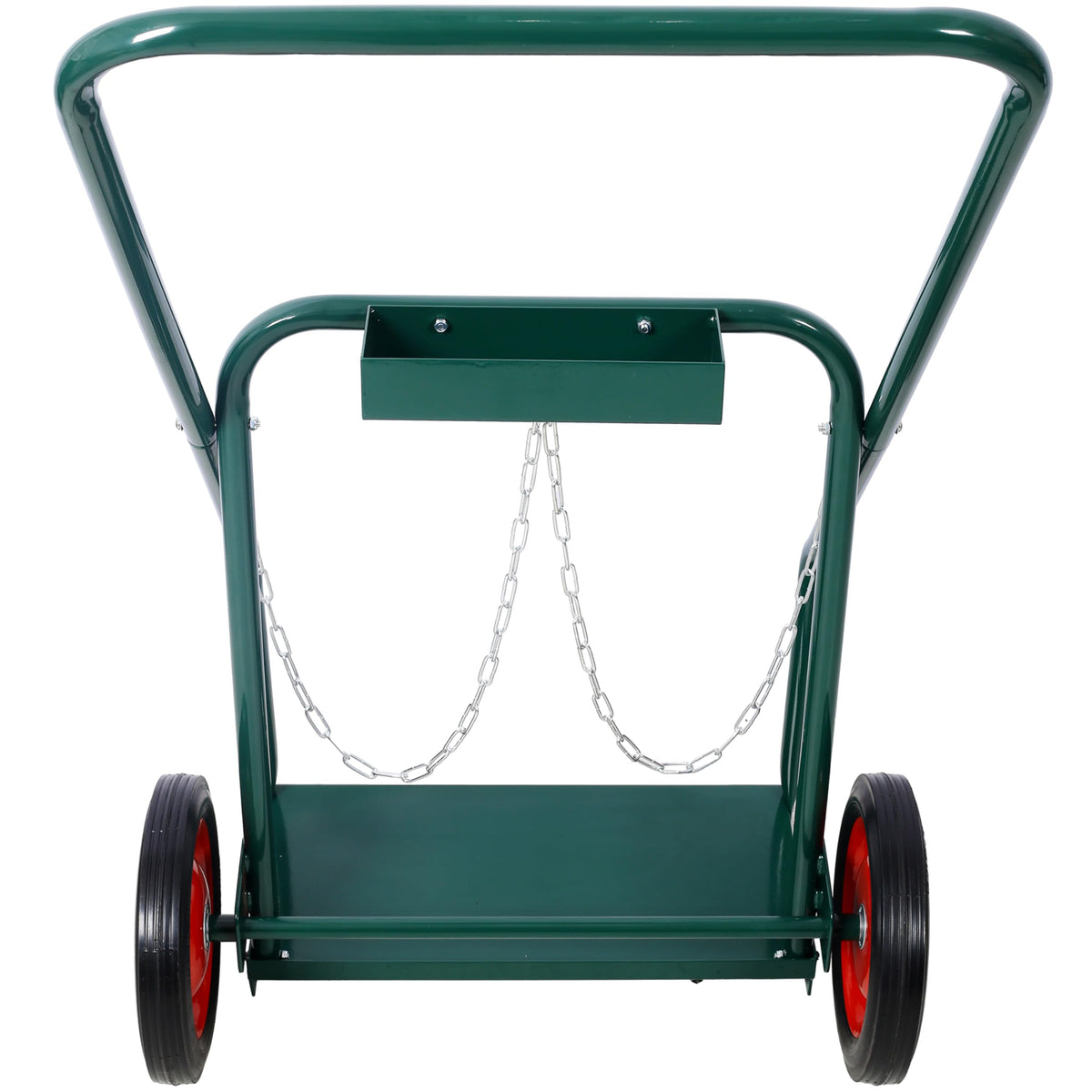 440 lb Capacity Welding Cylinder Hand Truck with 10-Inch Solid Rubber Wheels C12554