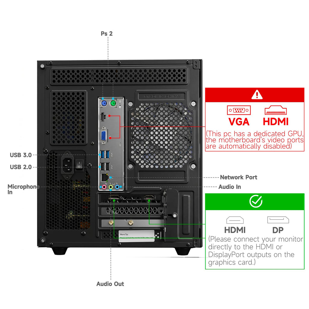 Core i7-14700KF GeForce RTX 4070 12GB Gaming Desktop PC D413