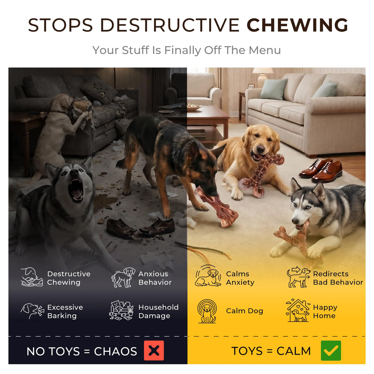 3-Pack Dog Chew Toys Y47781