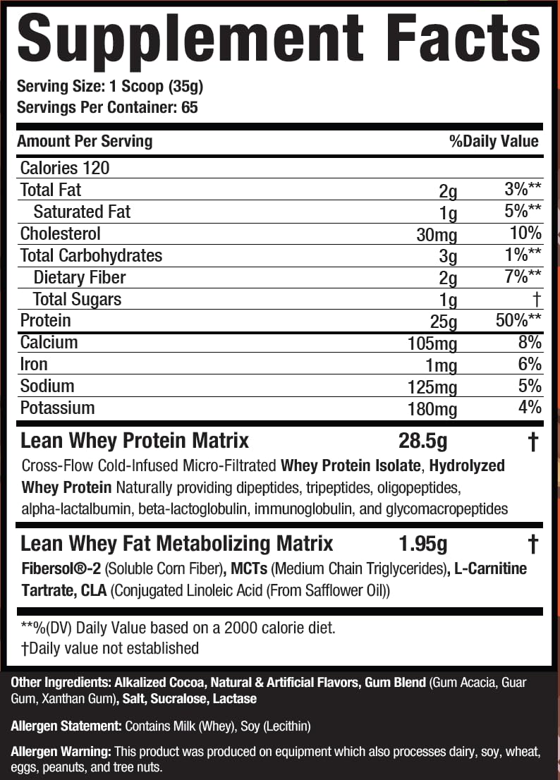 Whey Protein Isolate Powder 5lb Chocolate Peanut Butter D53457