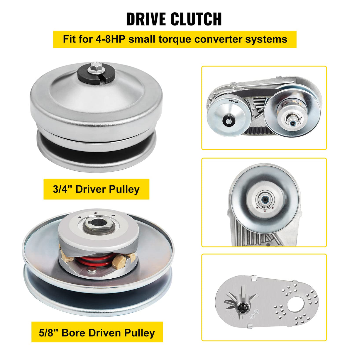 Go Kart Clutch 212CC 30 Series Mini Bike 10T #40 41 Chain and 12T #35 Replacement Set C6409
