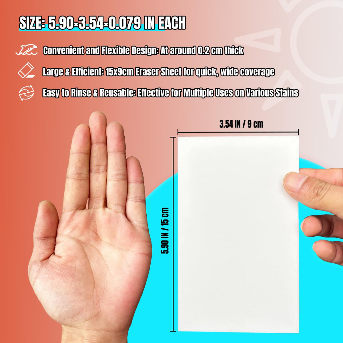 White Melamine Sponge Sheets 36 Pcs C2001