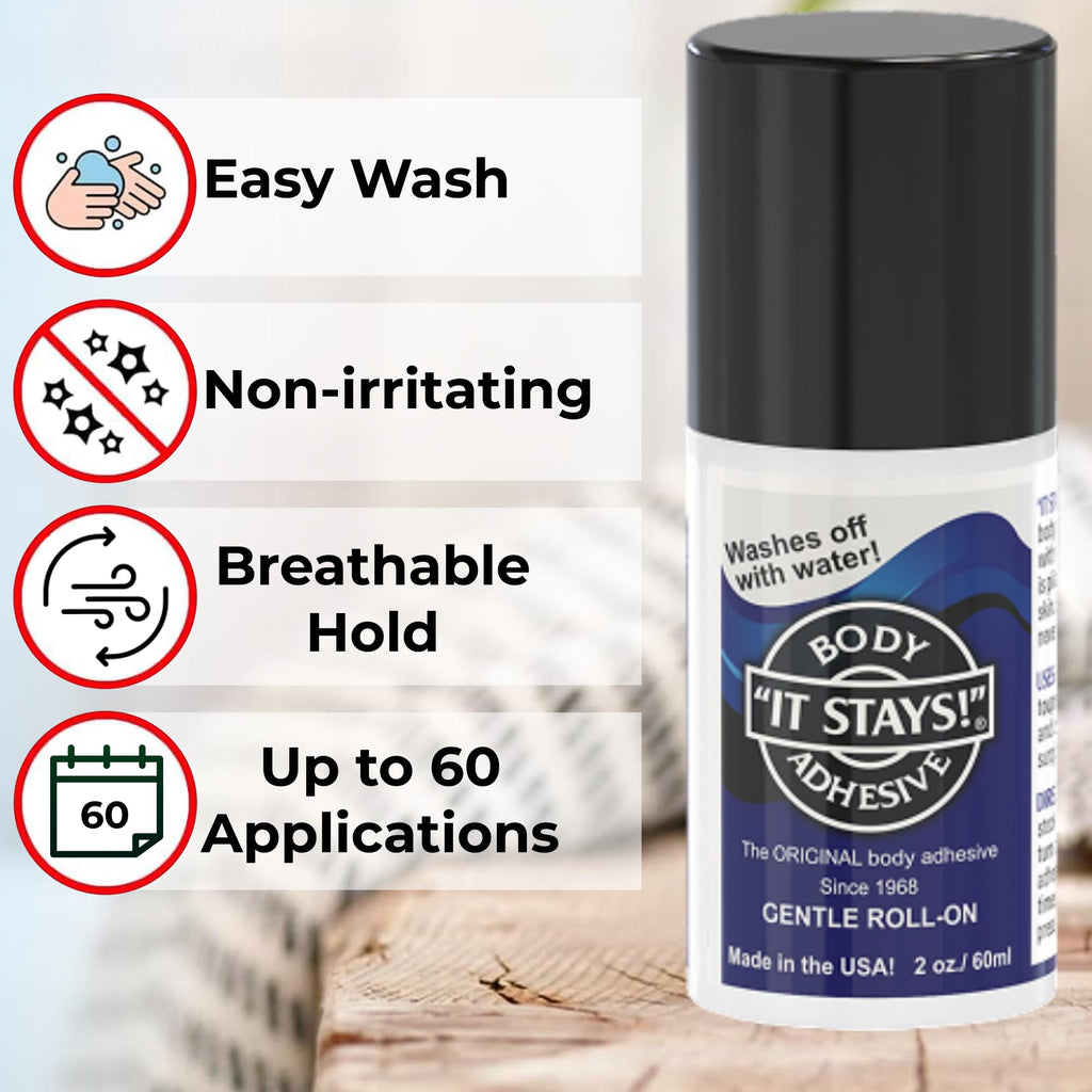 Roll-On Body Fixative Glue 2 oz 3 Bottle Value Pack T253073