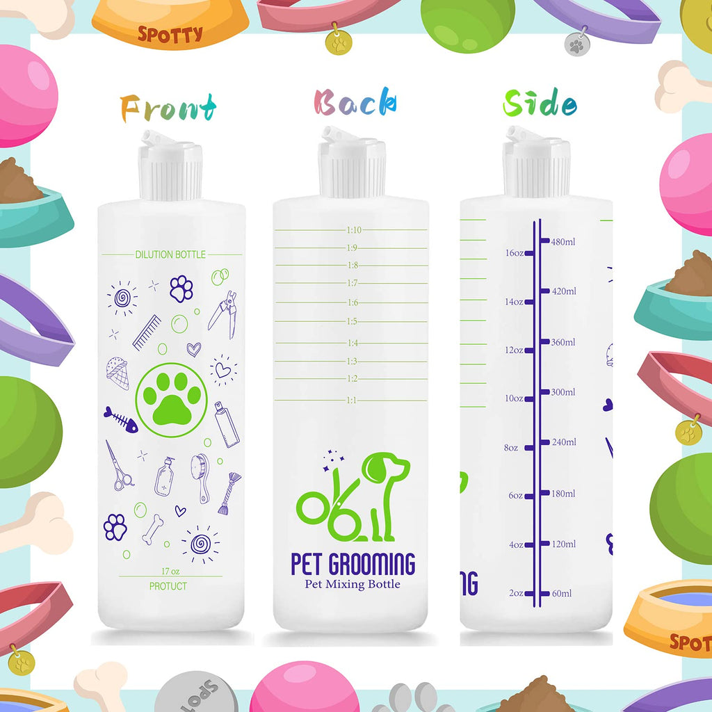 2 Pack Pet Shampoo Mixing Bottles Q336