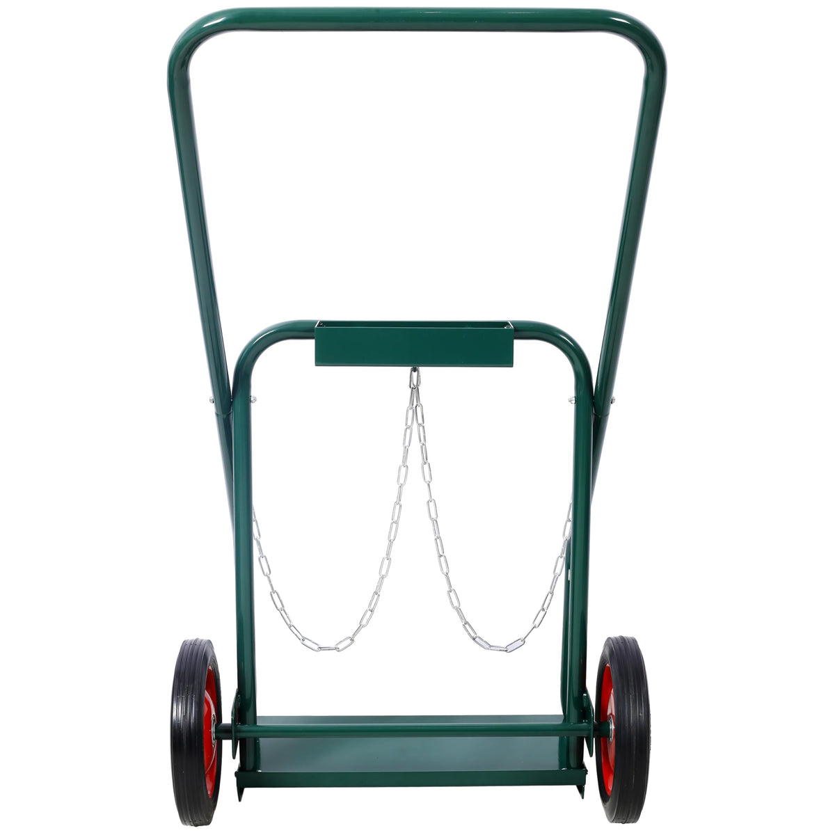 440 lb Capacity Welding Cylinder Hand Truck with 10-Inch Solid Rubber Wheels C12554