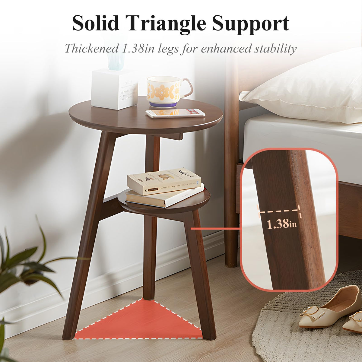 2-Tier Round Side Table Z3632