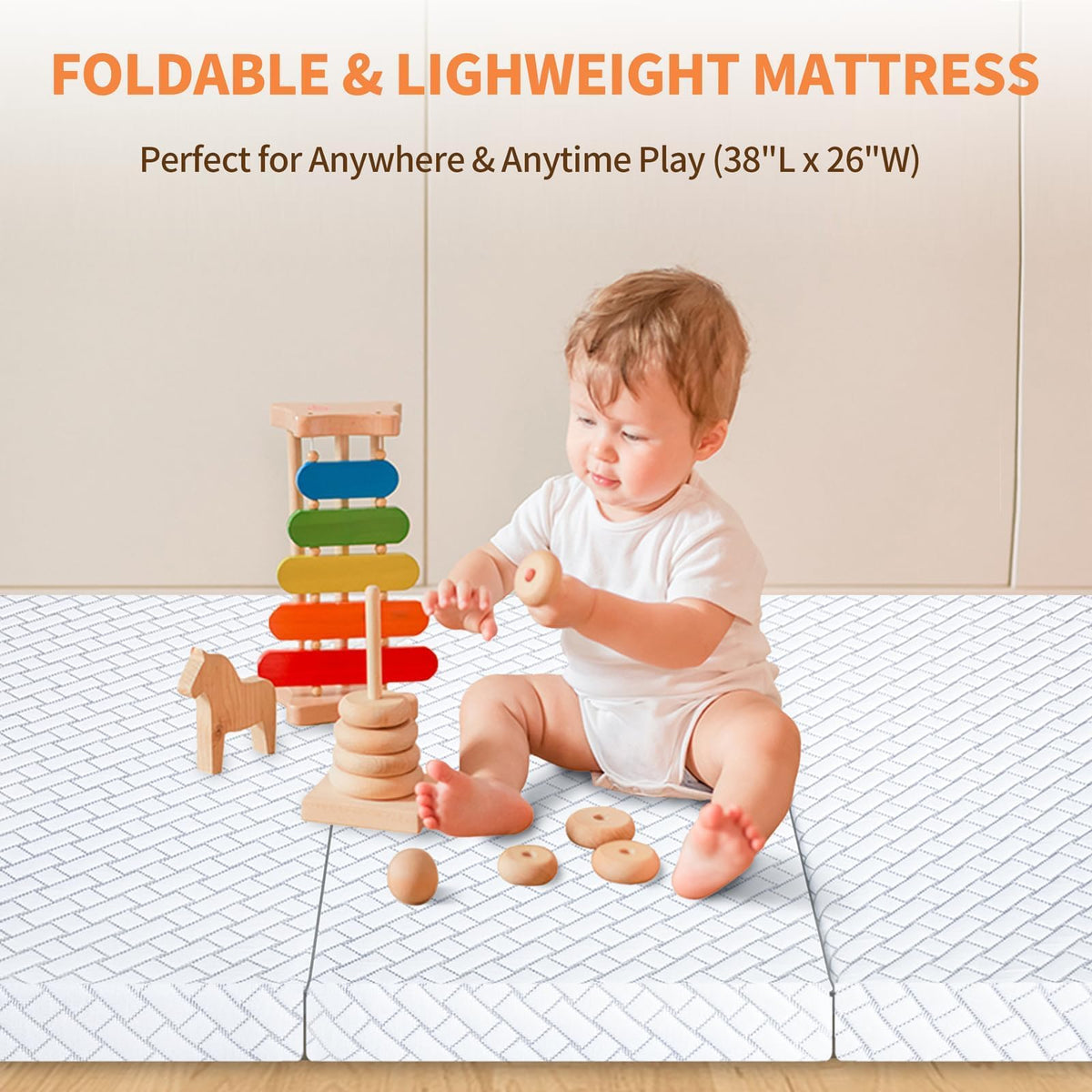 Pack N Play Mattress Trifold Memory Foam A1963