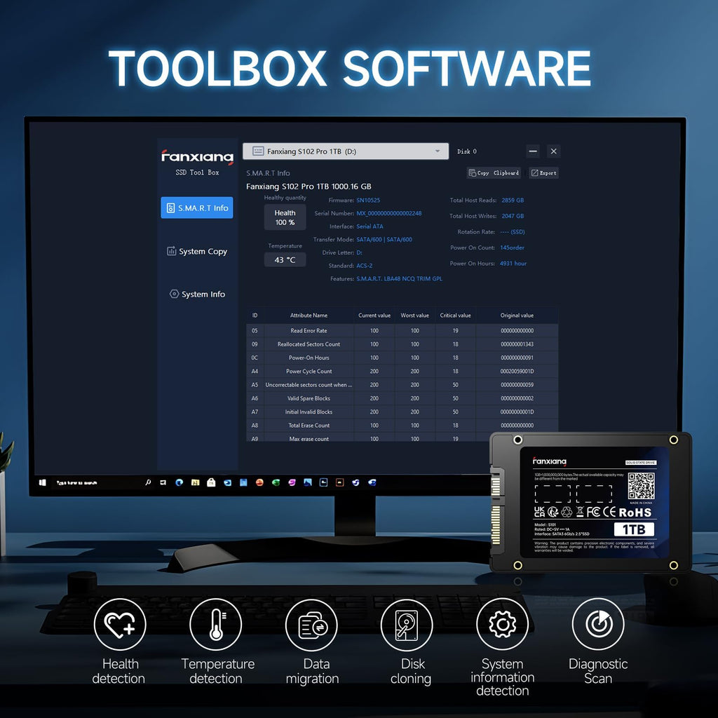 1TB SATA III 2.5'' Internal Solid State Drive G48975