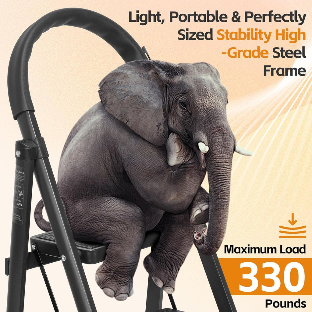 Lightweight Folding 3 Step Ladder A35548