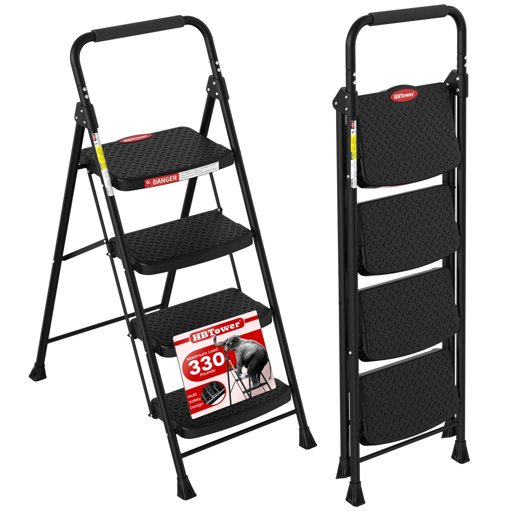 4 Step Ladder Foldable with Wide Anti-Slip Pedal O399