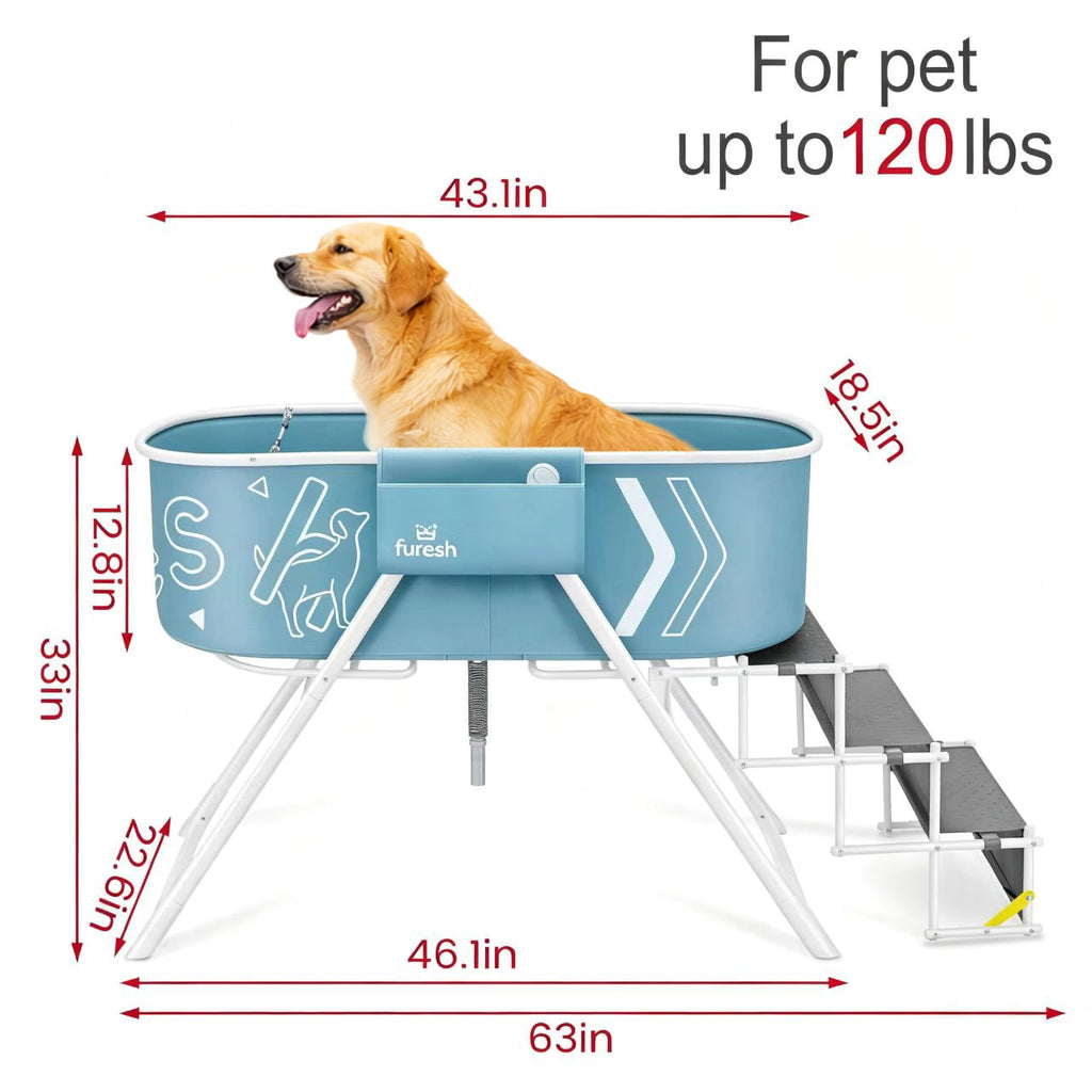 Foldable Dog Washing Station with Stairs V242