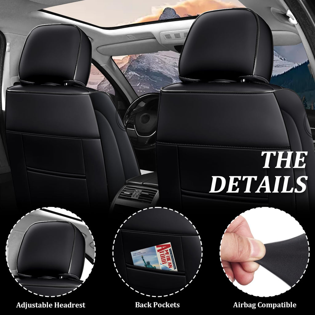 Waterproof Nappa Leather Full Set Car Seat Covers P94260