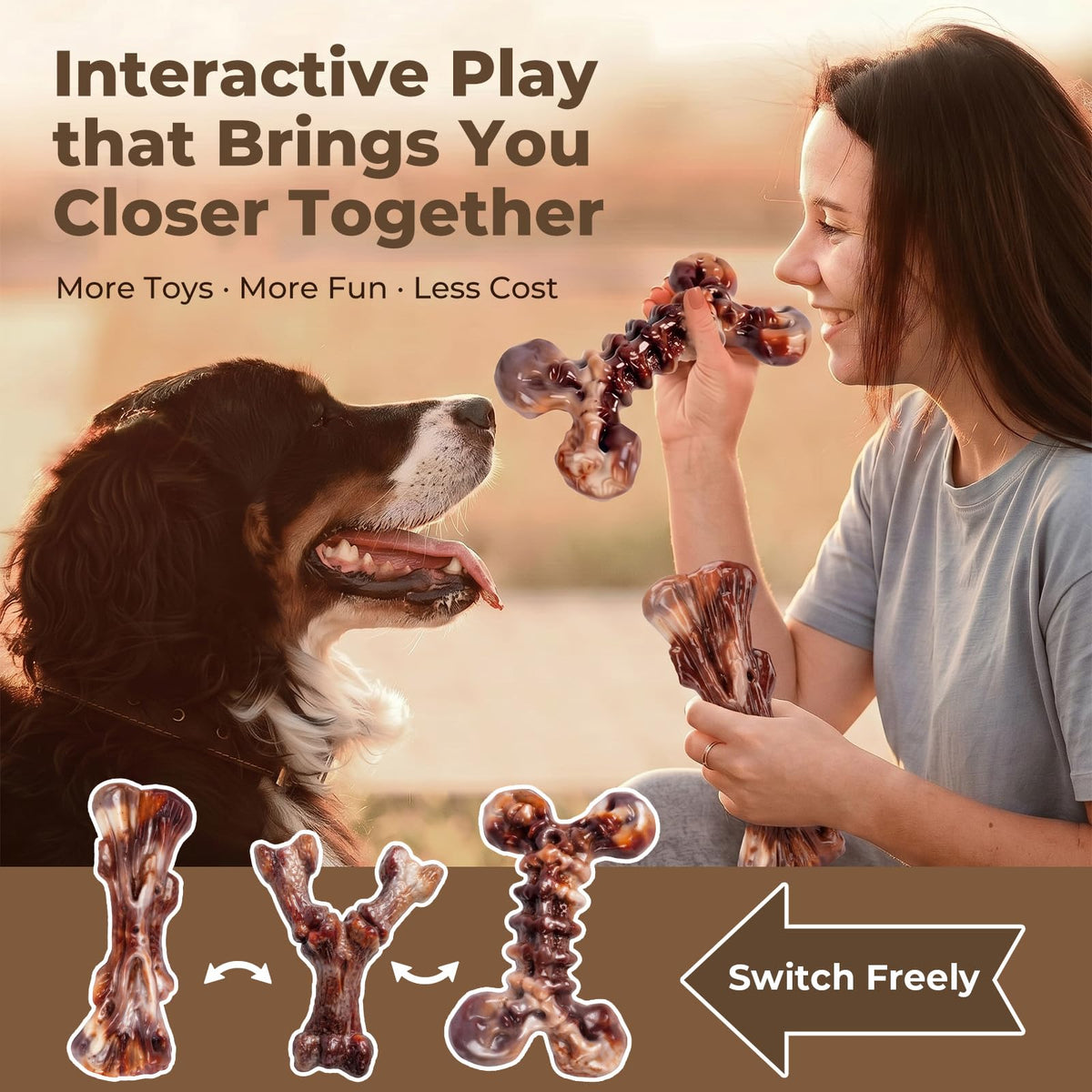 3-Pack Dog Chew Toys Y47781