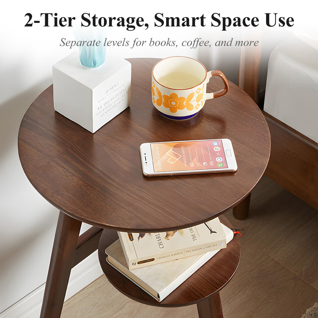 2-Tier Round Side Table Z3632