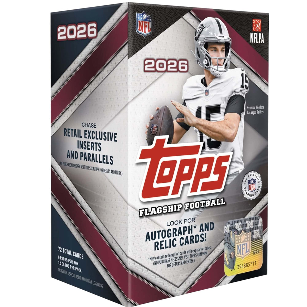 Topps Football Sealed Value Blaster Box 6 Packs Y97937