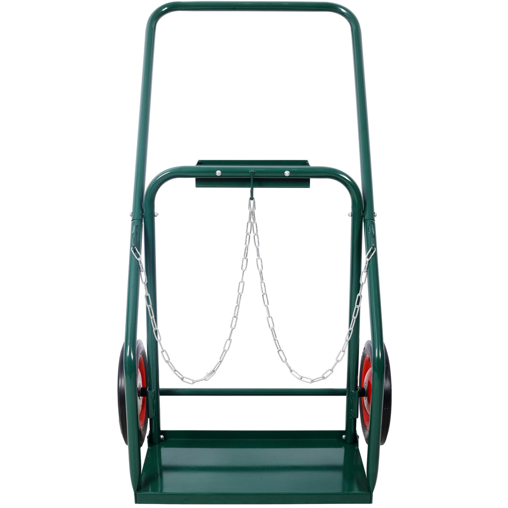 440 lb Capacity Welding Cylinder Hand Truck with 10-Inch Solid Rubber Wheels C12554