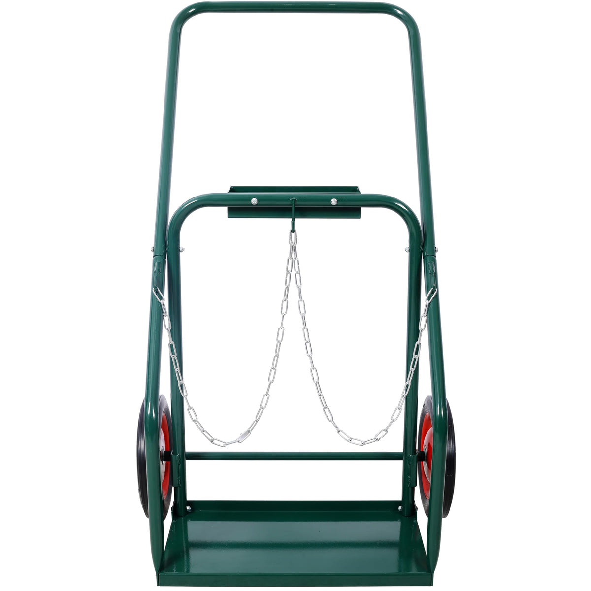 440 lb Capacity Welding Cylinder Hand Truck with 10-Inch Solid Rubber Wheels C12554