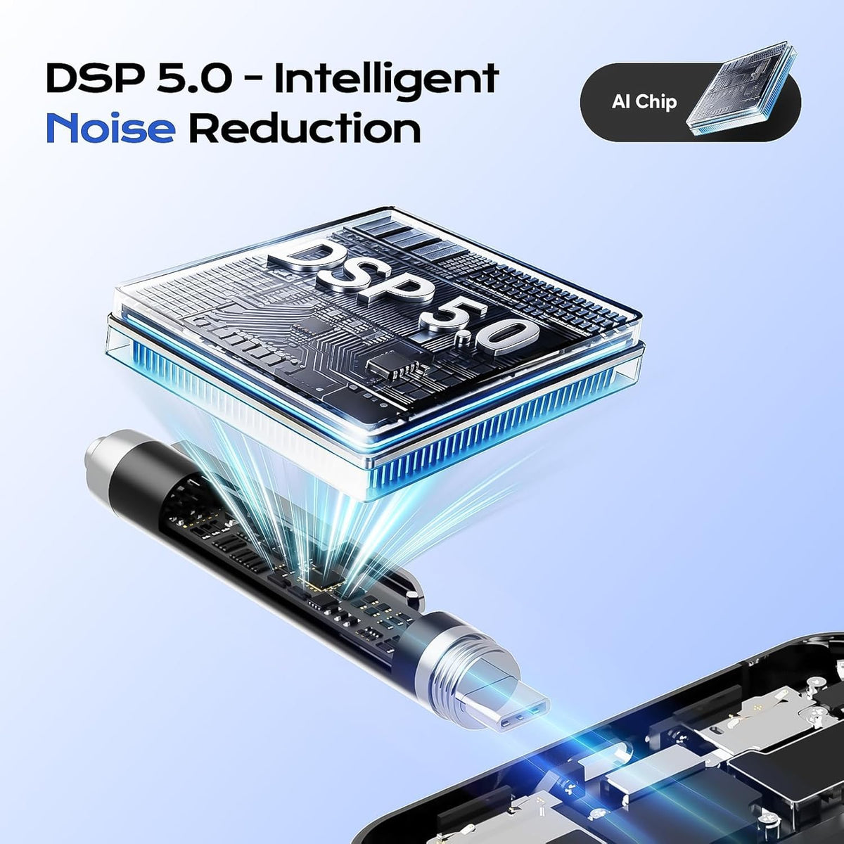 64GB Voice Activated Digital Recorder with AI Noise Reduction X754