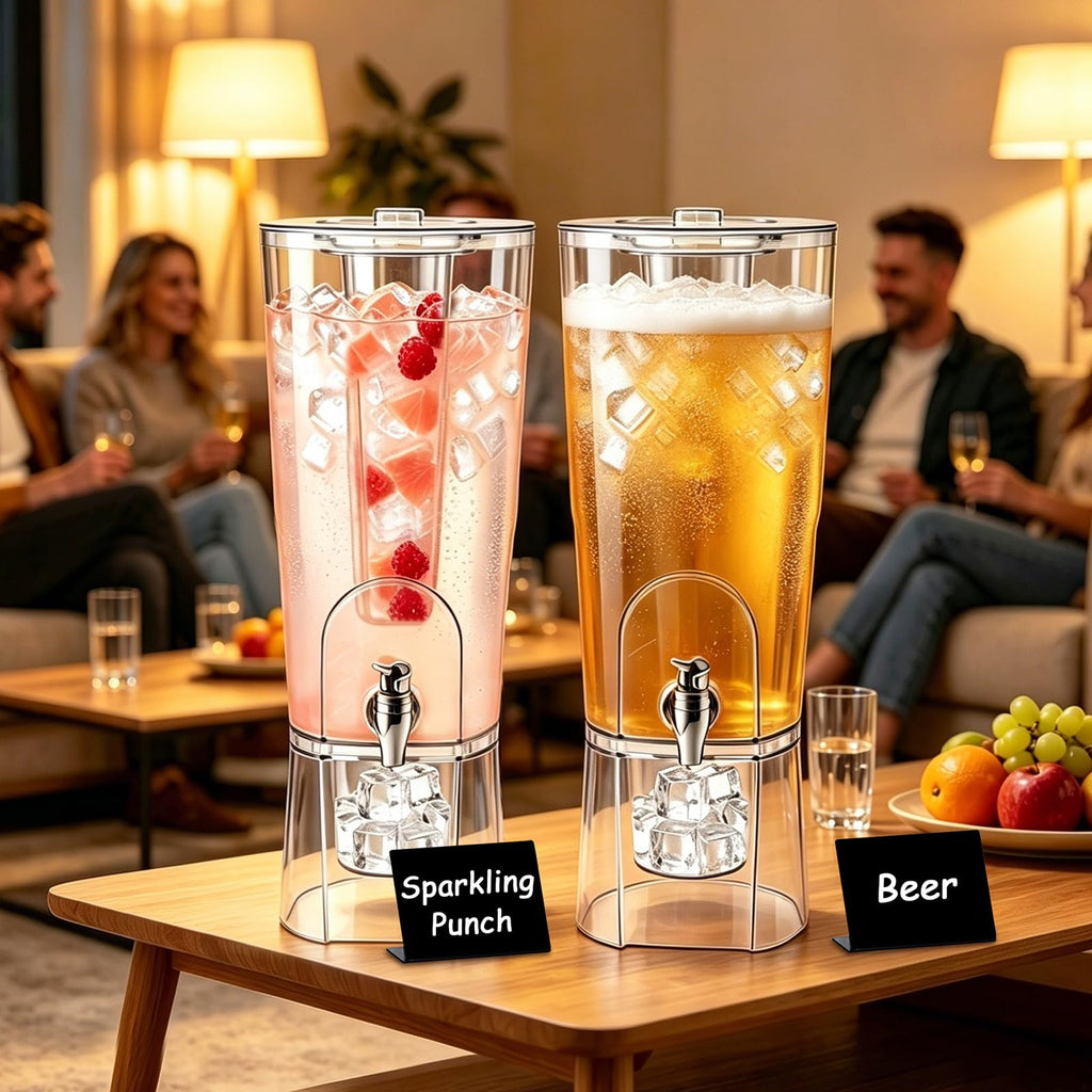 2 Gallon Drink Dispenser with Stand and Fruit Infuser V679872