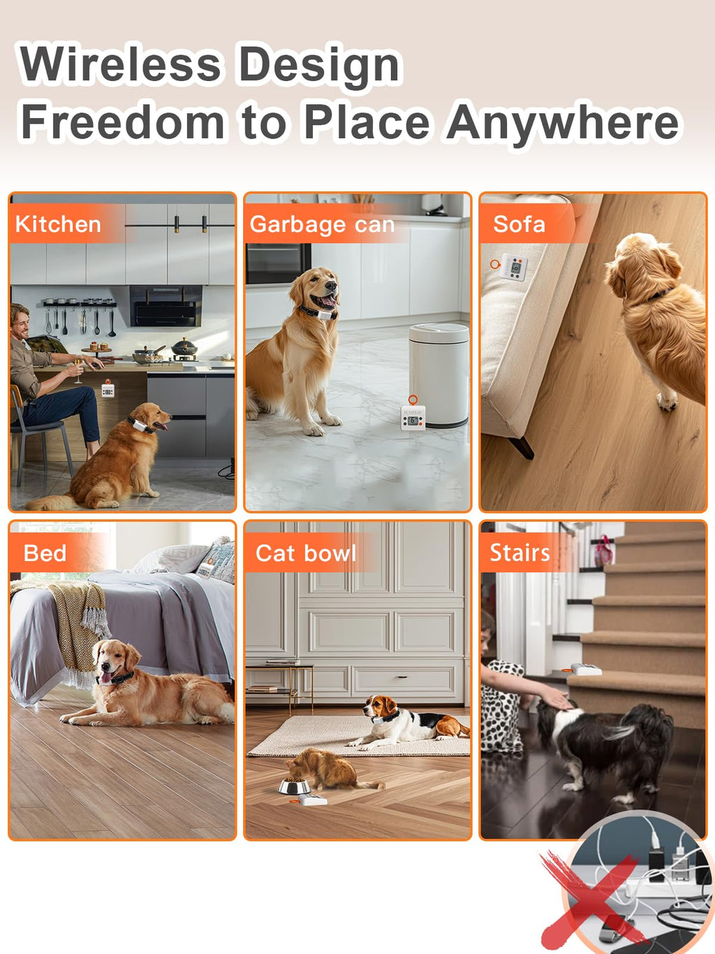 Wireless Pet Barrier with 2 Transmitters S343