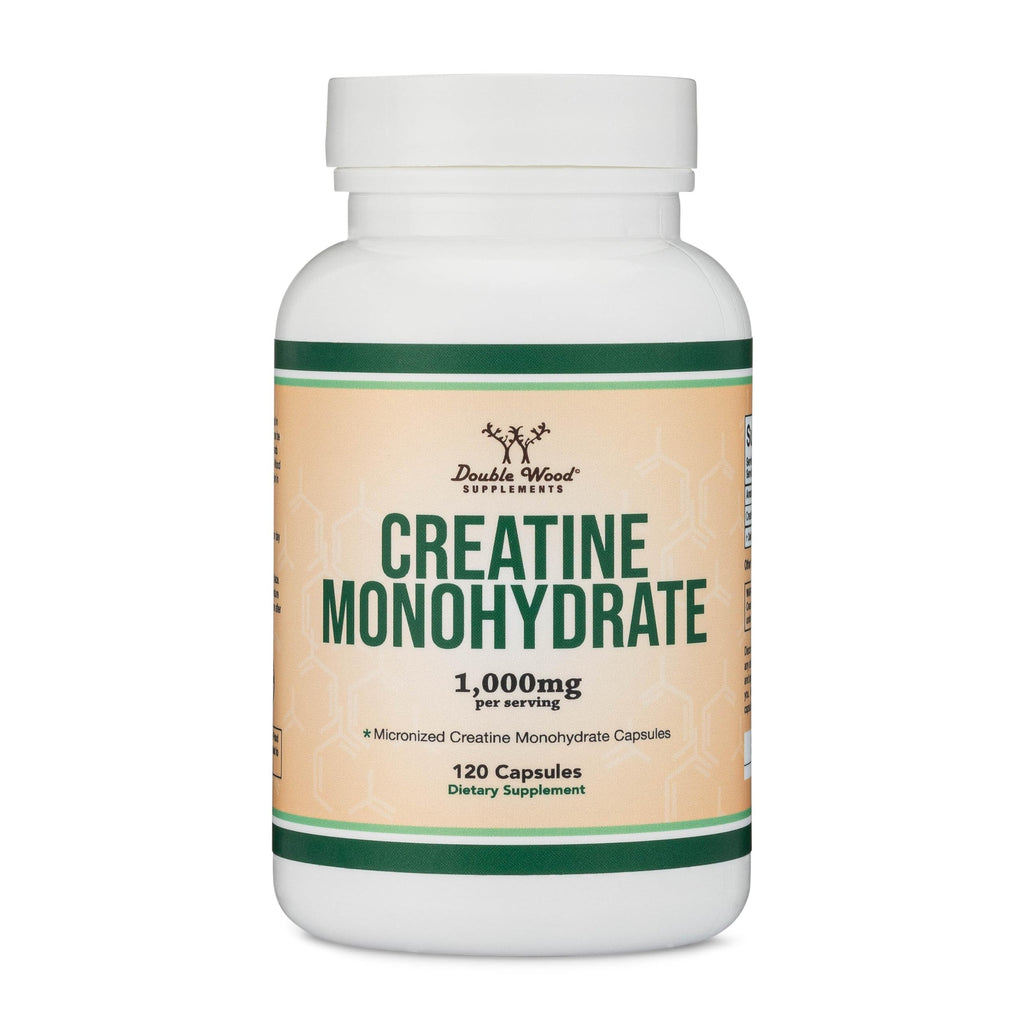 Creatine Monohydrate Capsules 1,000mg Vegan 120 Capsules H2049