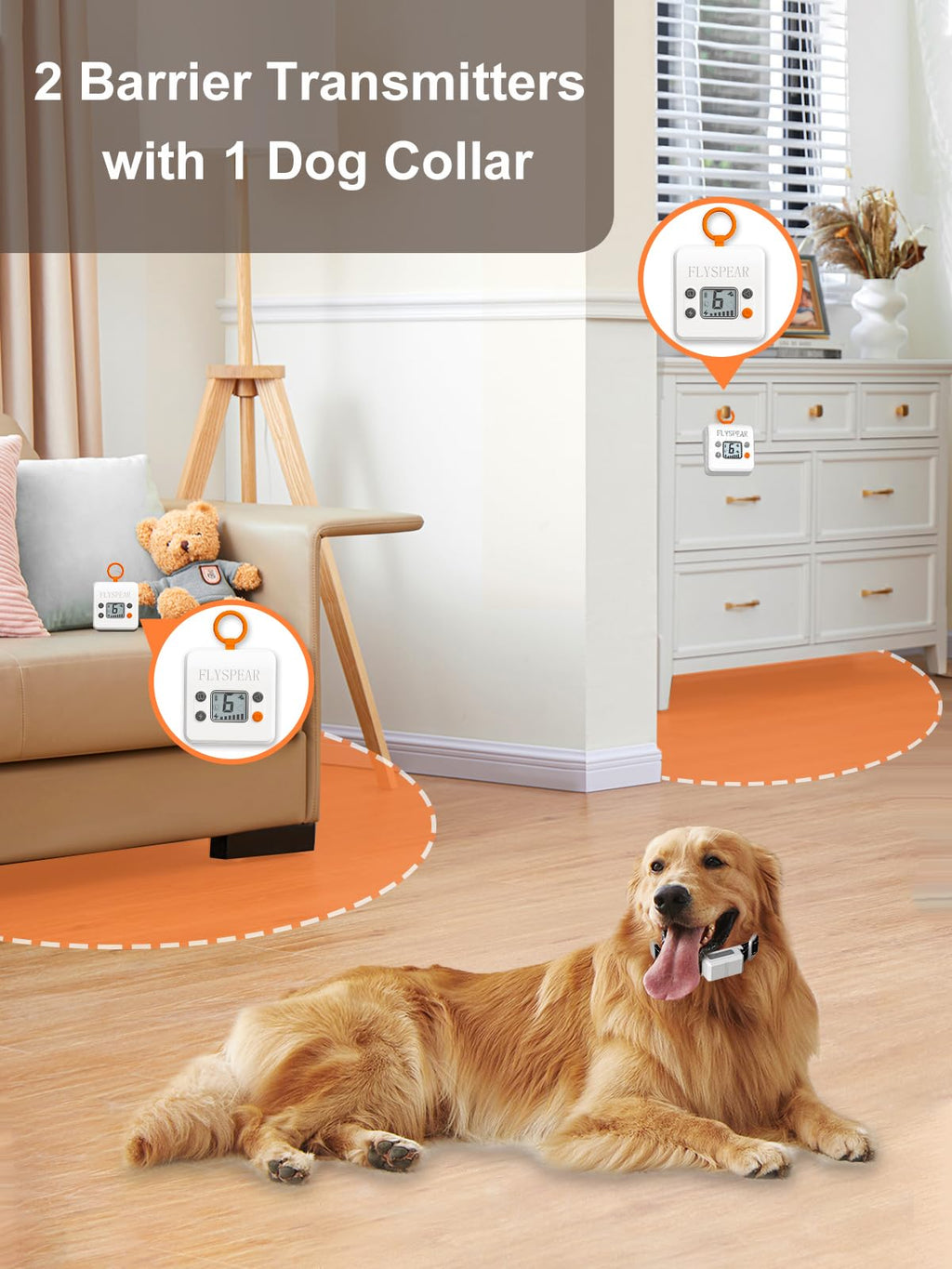Wireless Pet Barrier with 2 Transmitters S343