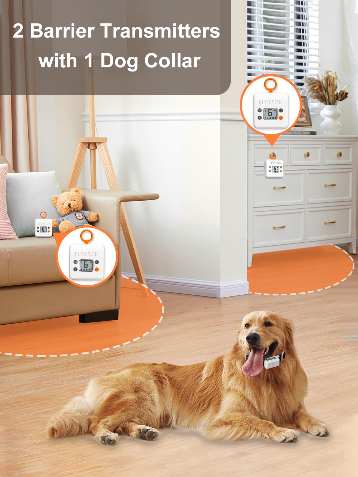 Wireless Pet Barrier with 2 Transmitters S343