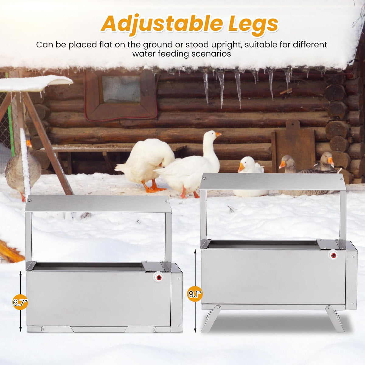 1.5 Gallon Heated Chicken Waterer B8006