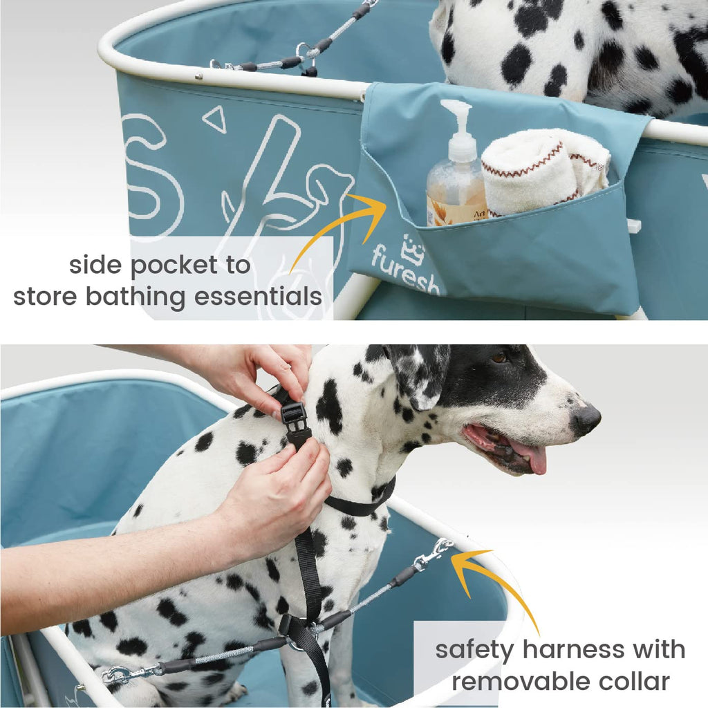 Foldable Dog Washing Station with Stairs V242
