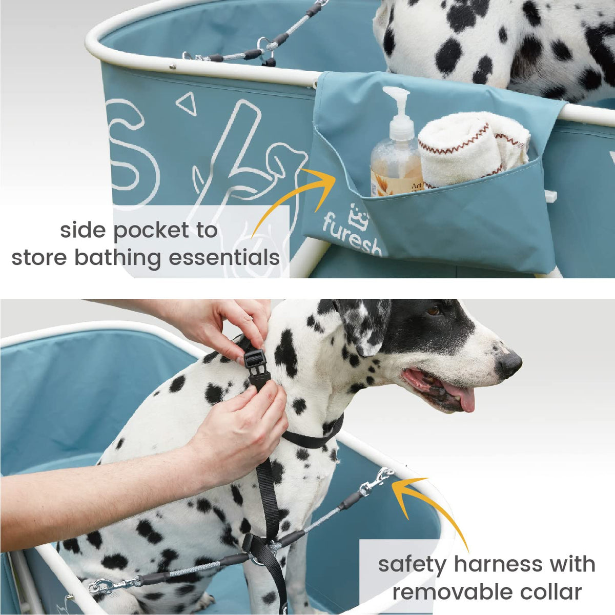 Foldable Dog Washing Station with Stairs V242