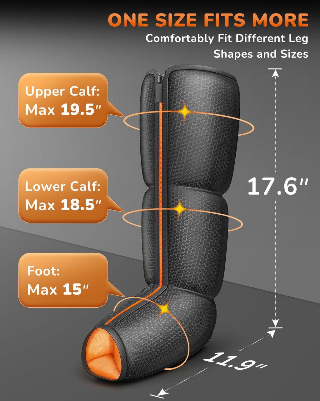 Air Compression Leg Massager with Heat F333998
