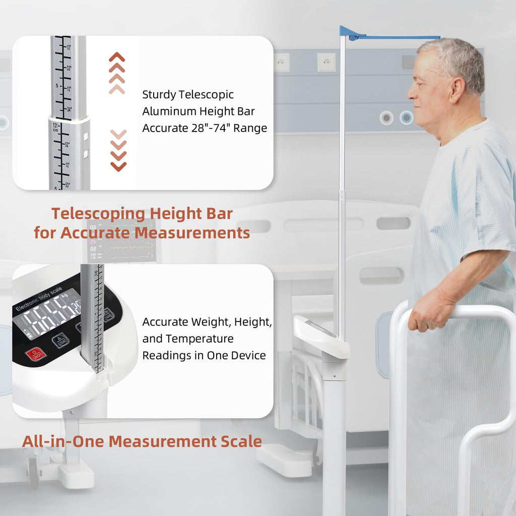 Scale with Handle 485lbs Weight Capacity HD LED Display F5623