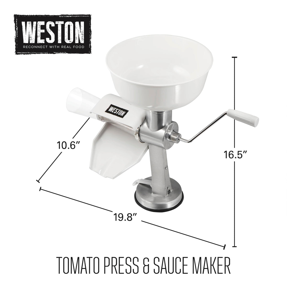 Food Strainer and Sauce Maker White X607