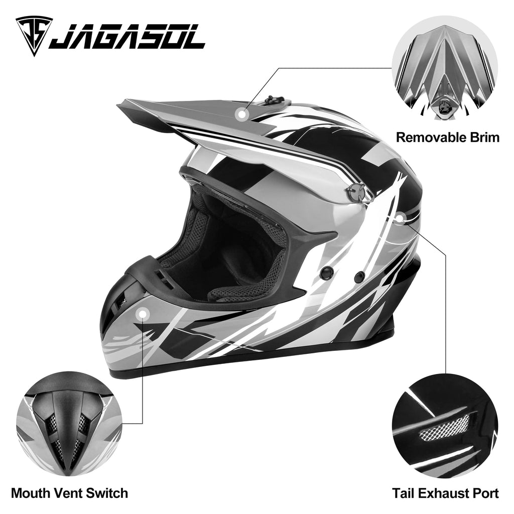 DOT Off Road Full Face Motorcycle Helmet R824448