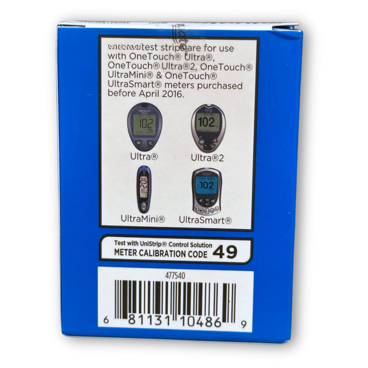Blood Sugar Test Strips 50ct R2318
