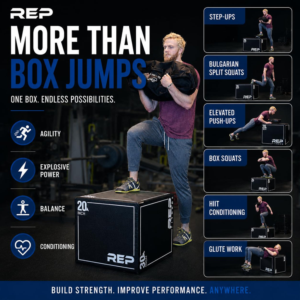 3-in-1 Foam Plyo Box 16" 20" 24" V7677