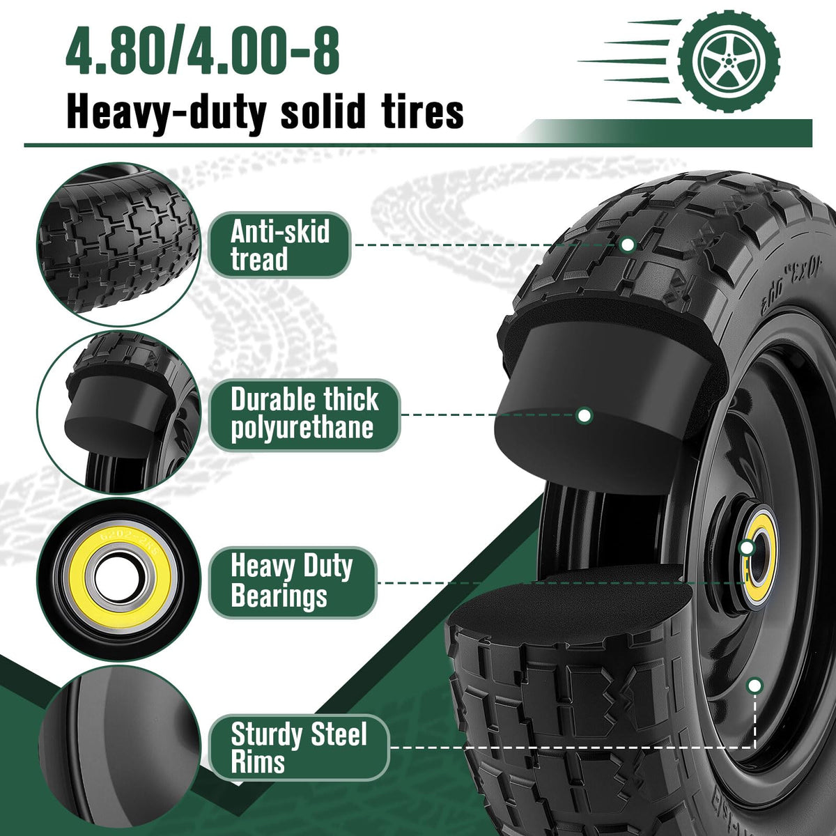 4.80/4.00-8 Wheelbarrow Tire T995