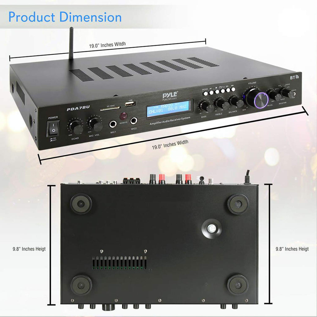 200 Watts 5 Channels Bluetooth Home Theater Amplifier R374
