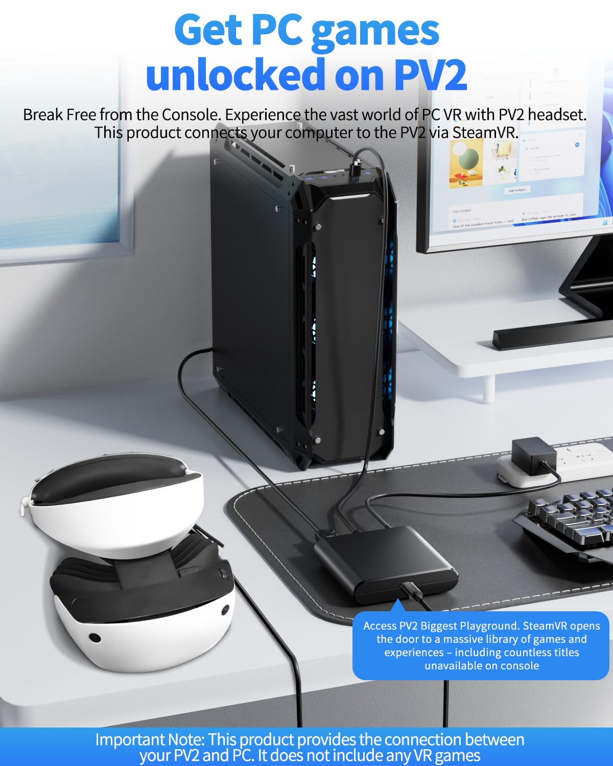 PC Adapter for VR2 Headset S33600