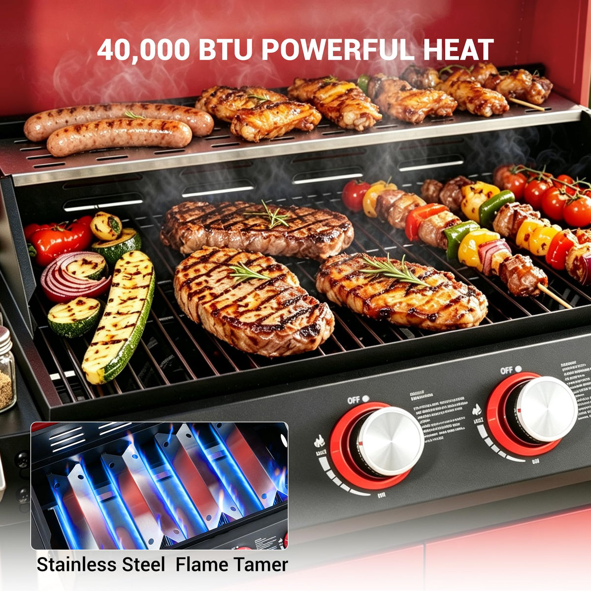 4-Burner Propane Gas Grill F7029