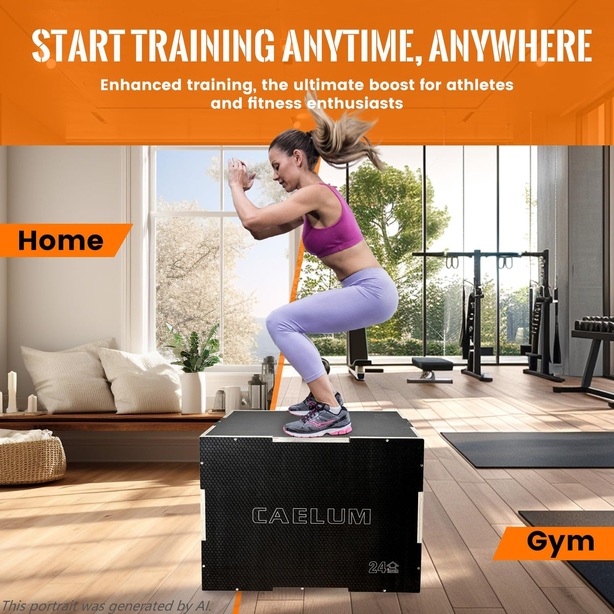 3-in-1 Non-Slip Wood Plyo Box Q61195