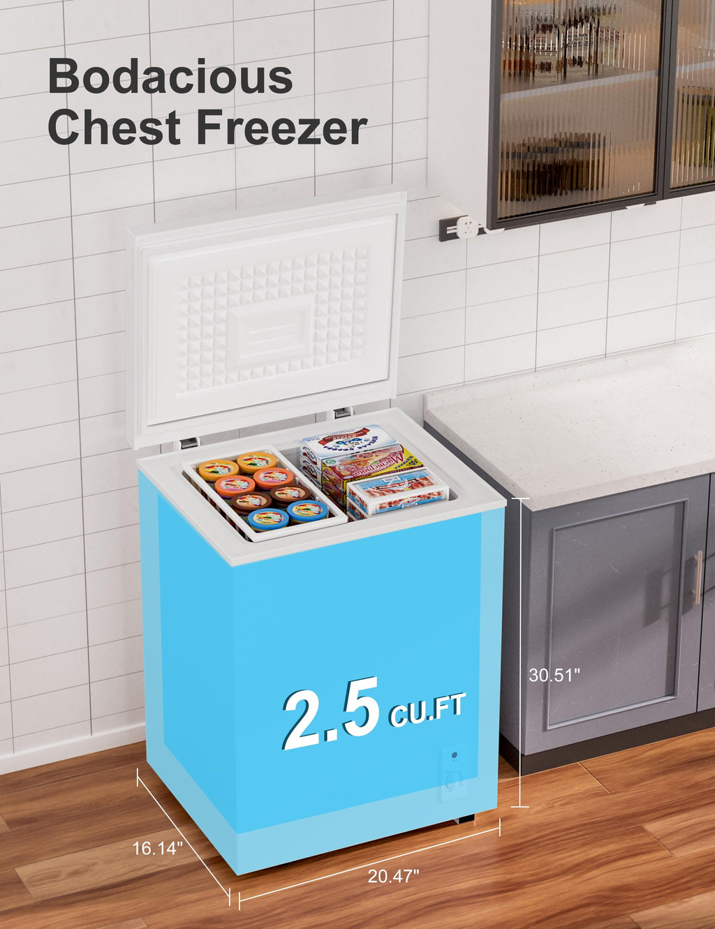 2.5 Cu.Ft White Chest Freezer G346298