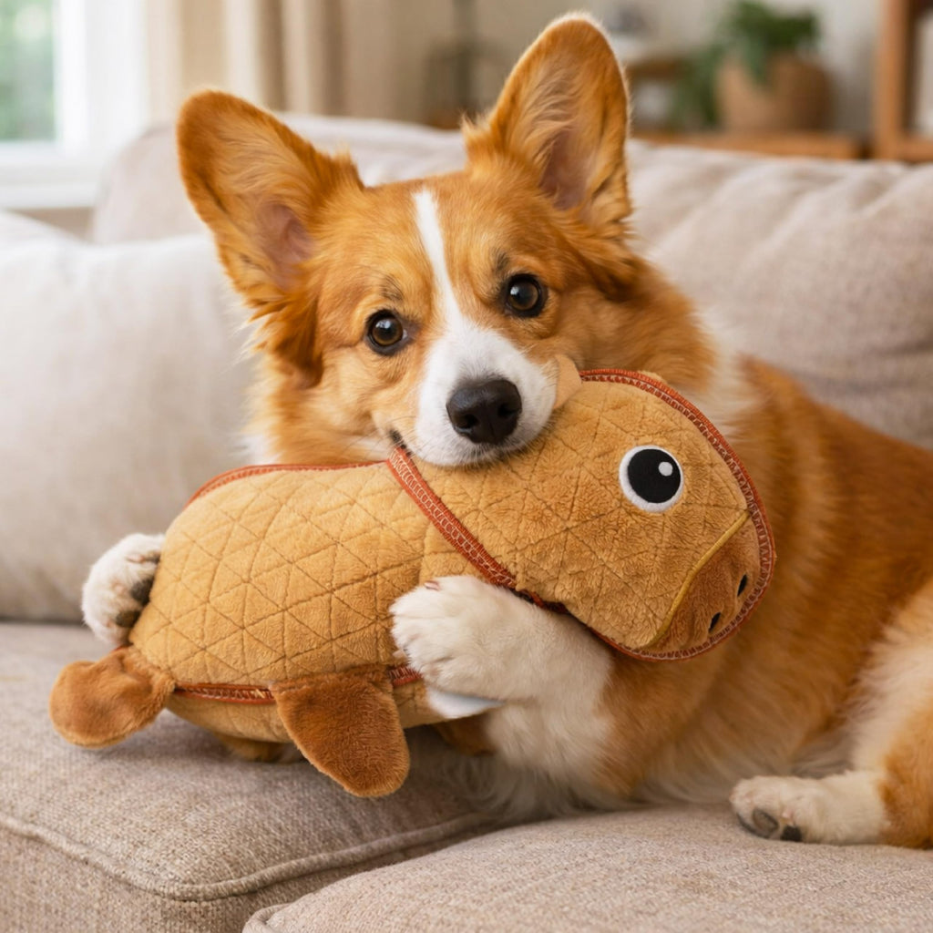 Durable Plush Dog Toy with Squeaker M576211